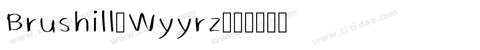Brushill-Wyyrz字体转换