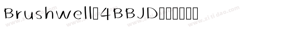 Brushwell-4BBJD字体转换