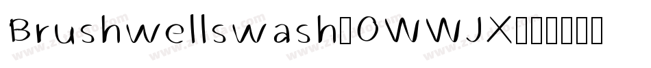 Brushwellswash-0WWJX字体转换