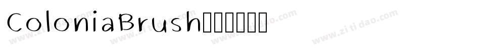 ColoniaBrush字体转换