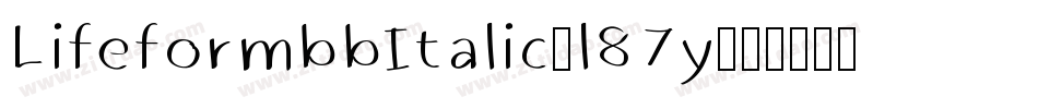 LifeformbbItalic-l87y字体转换
