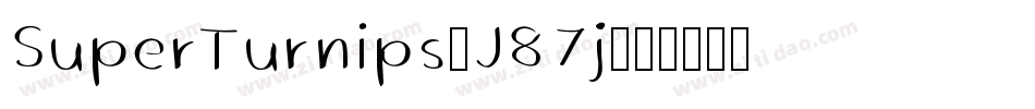 SuperTurnips-J87j字体转换