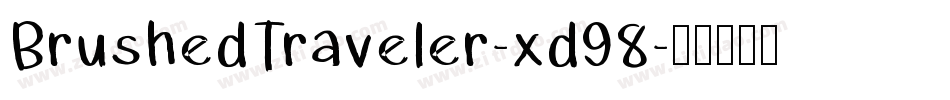 BrushedTraveler-xd98字体转换