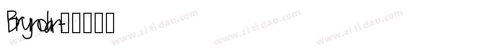 Bryndan字体转换