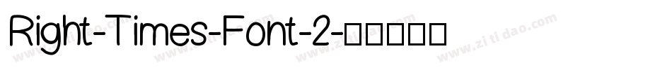Right-Times-Font-2字体转换