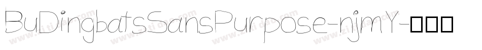 BuDingbatsSansPurpose-njmY字体转换