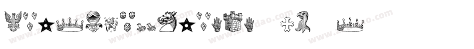 HeraldicCrests-YE5a字体转换