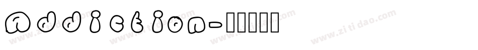 Addiction字体转换
