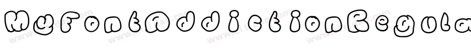 MyFontAddictionRegular-nEWV字体转换