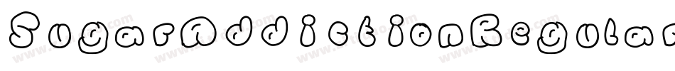 SugarAddictionRegular-Rj2V字体转换