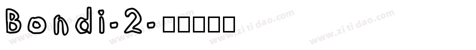 Bondi-2字体转换