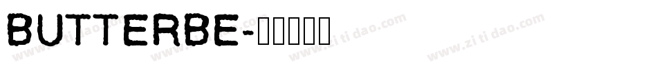 BUTTERBE字体转换