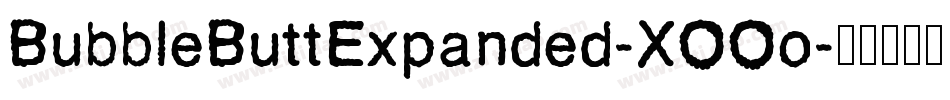 BubbleButtExpanded-XOOo字体转换