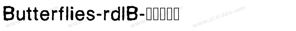 Butterflies-rdlB字体转换