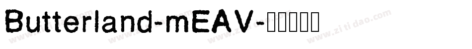 Butterland-mEAV字体转换