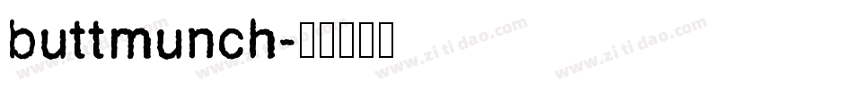 buttmunch字体转换