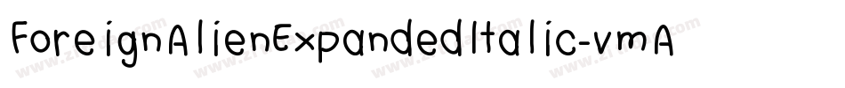 ForeignAlienExpandedItalic-vmAnO字体转换