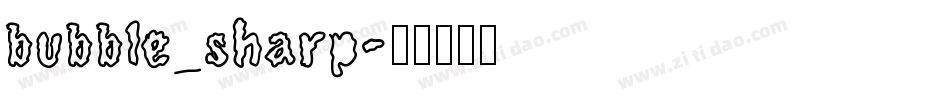 bubble_sharp字体转换