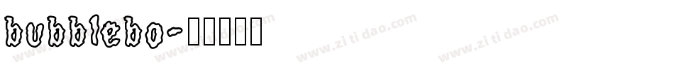 bubblebo字体转换