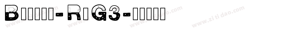 Bubbly-RnG3字体转换
