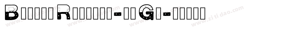 BubblyRegular-aoGx字体转换