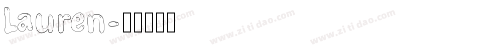 Lauren字体转换
