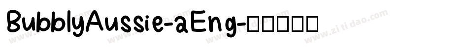 BubblyAussie-aEng字体转换