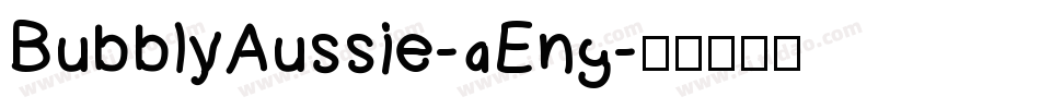 BubblyAussie-aEng字体转换