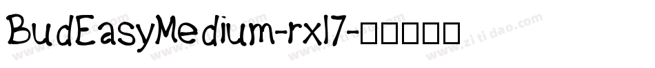 BudEasyMedium-rxl7字体转换