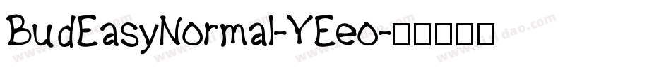 BudEasyNormal-YEeo字体转换