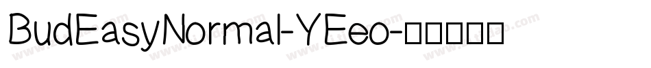 BudEasyNormal-YEeo字体转换