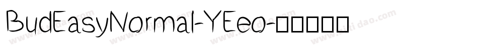 BudEasyNormal-YEeo字体转换