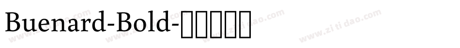 Buenard-Bold字体转换