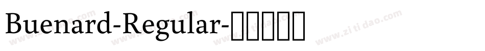 Buenard-Regular字体转换