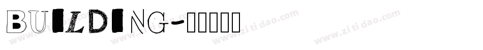 BUILDING字体转换