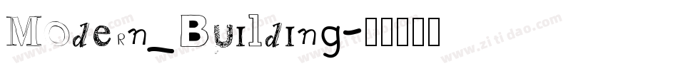Modern_Building字体转换
