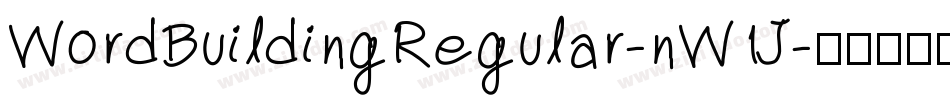 WordBuildingRegular-nW1J字体转换