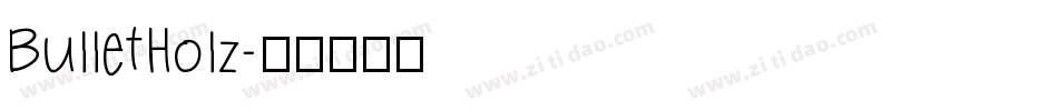 BulletHolz字体转换