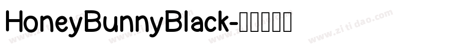 HoneyBunnyBlack字体转换