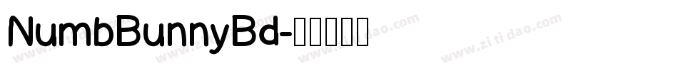 NumbBunnyBd字体转换