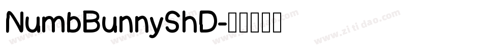 NumbBunnyShD字体转换