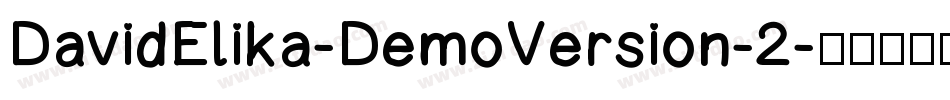 DavidElika-DemoVersion-2字体转换