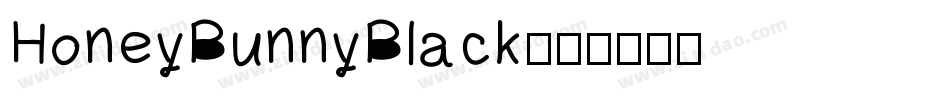 HoneyBunnyBlack字体转换