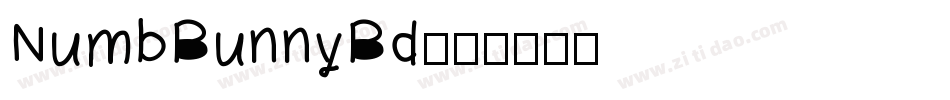 NumbBunnyBd字体转换