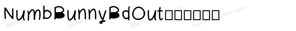 NumbBunnyBdOut字体转换