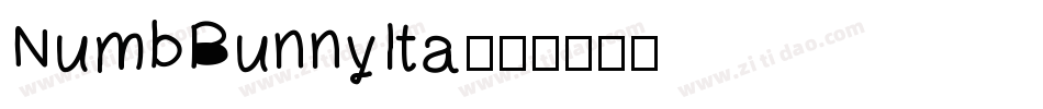 NumbBunnyIta字体转换