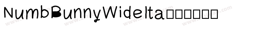 NumbBunnyWideIta字体转换