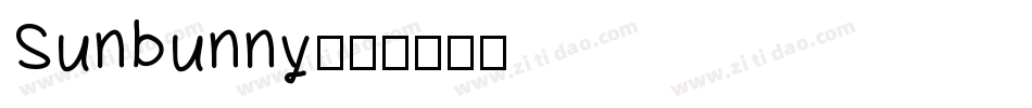 Sunbunny字体转换