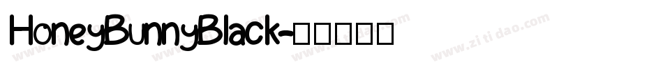 HoneyBunnyBlack字体转换