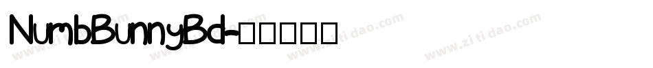 NumbBunnyBd字体转换